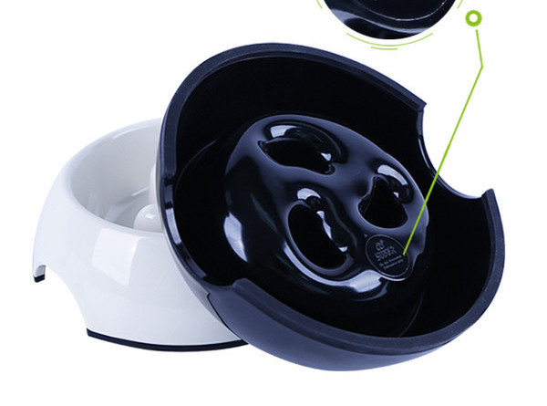 Bol rotund din plastic pentru hrana pisicilor