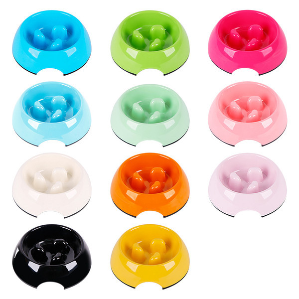 Bol rotund din plastic pentru hrana pisicilor