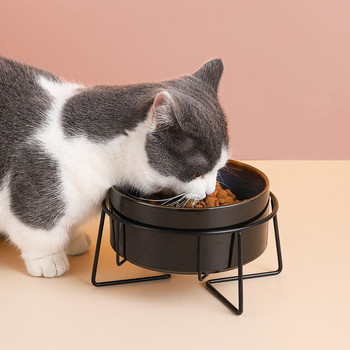 Μπολ με σχάρα τροφής για γάτες