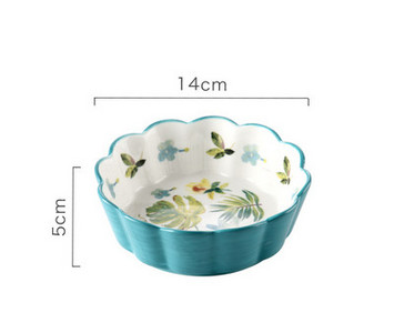 Цветна керамична купа за котки