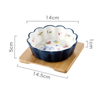 Цветна керамична купа за котки