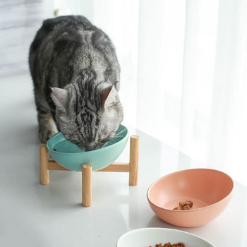 Керамична кръгла купа за храна и вода на котки