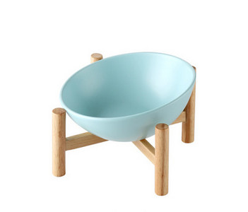 Керамична кръгла купа за храна и вода на котки