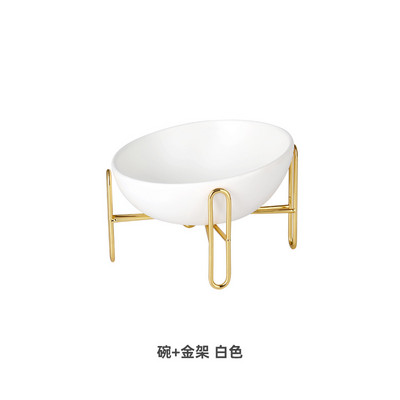 Керамична кръгла купа за храна и вода на котки