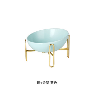 Керамична кръгла купа за храна и вода на котки