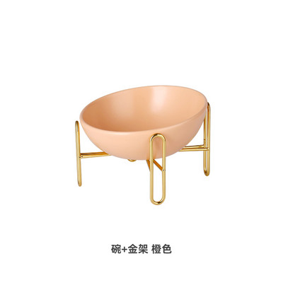 Керамична кръгла купа за храна и вода на котки