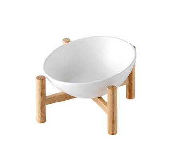 Кръгла керамична купа за храна на котки