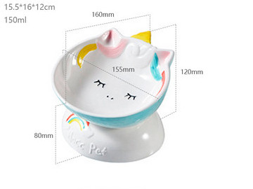 Керамични купи за храна или вода на котки