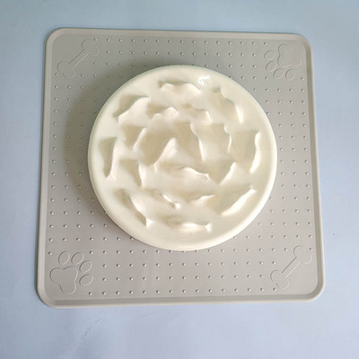 Bol din ceramică pentru pisici pentru hrănire lentă