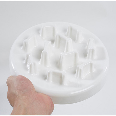 Bol din ceramică pentru pisici pentru hrănire lentă