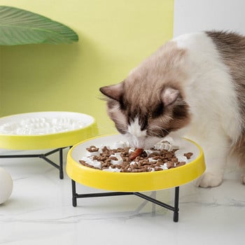 Котешка купа за храна със стойка или без