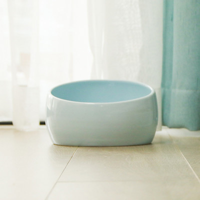 Mitmes värvitoonis keraamiline kauss kassitoidu jaoks