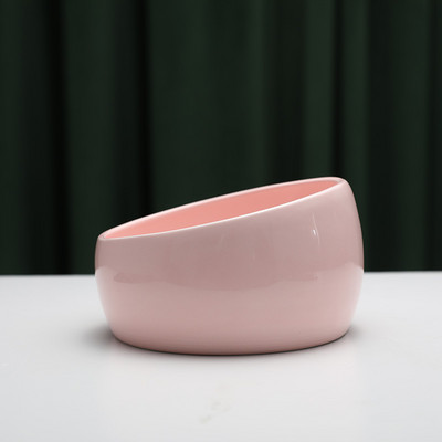 Mitmes värvitoonis keraamiline kauss kassitoidu jaoks