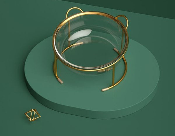 Bol dublu pentru hrana si apa pentru pisici