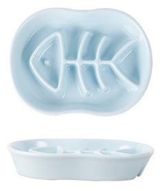 Keraamiline kauss aeglaselt toitvatele kassidele