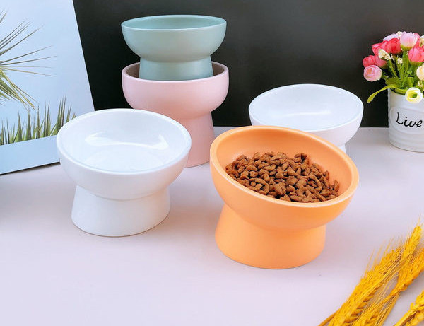 Керамична купа за котешка храна - няколко цвята