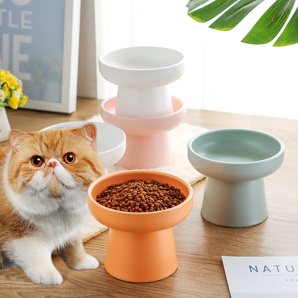 Кръгла купа за храна на котки -няколко цвята