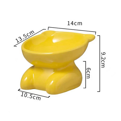 Keraamiline kauss kassitoidu alusel