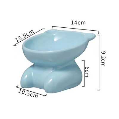 Keraamiline kauss kassitoidu alusel