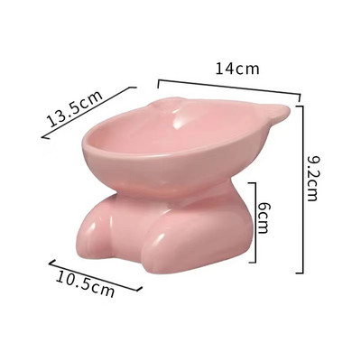 Keraamiline kauss kassitoidu alusel