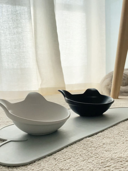 Керамична купа с форма на котешка глава