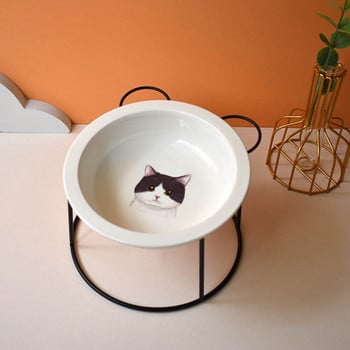 Керамична купа с апликация в два модела за котки