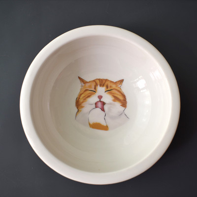 Keramička posuda s aplikacijom u dva modela za mačke