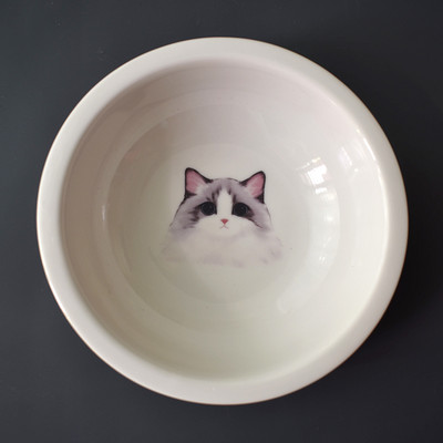 Keramička posuda s aplikacijom u dva modela za mačke