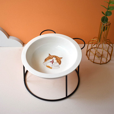 Keramička posuda s aplikacijom u dva modela za mačke