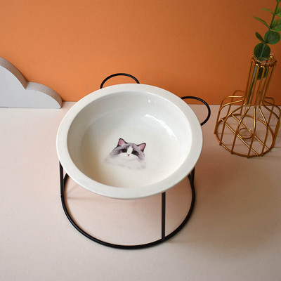 Keramička posuda s aplikacijom u dva modela za mačke