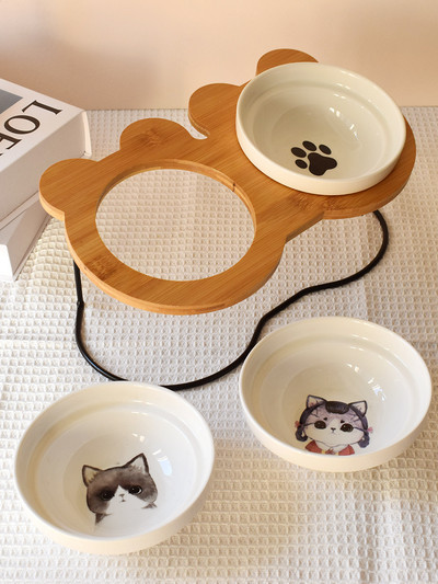 Food bowl with pet stand