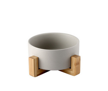 Κεραμικό στρογγυλό μπολ για τροφή για κατοικίδια