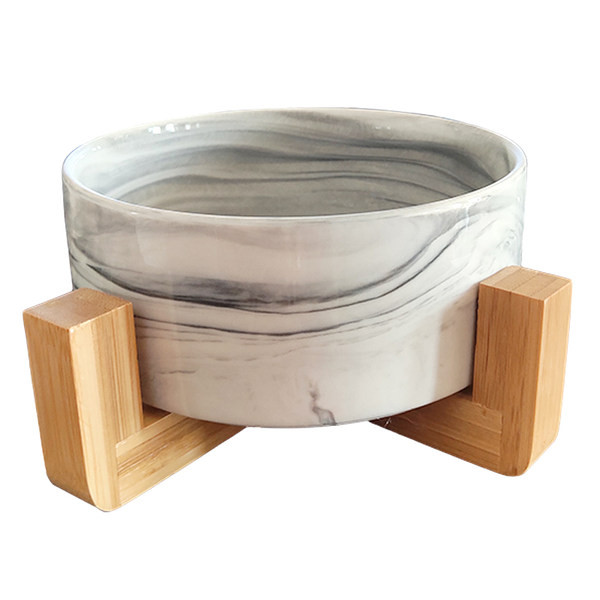 Κεραμικό στρογγυλό μπολ για τροφή για κατοικίδια