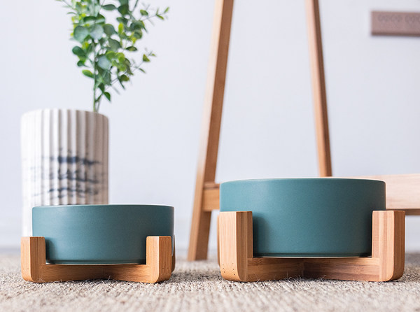 Керамична купа за храна за котки 