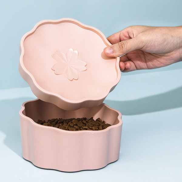 Κεραμικό μπολ με τροφή για γάτες με καπάκι