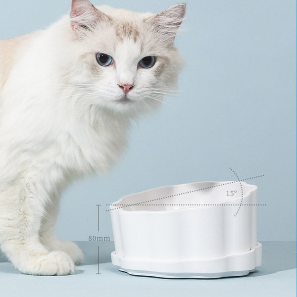 Κεραμικό μπολ με τροφή για γάτες με καπάκι