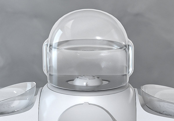 Recipient pentru alimente cu dozator potrivit pentru animale de companie