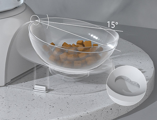 Recipient pentru alimente cu dozator potrivit pentru animale de companie