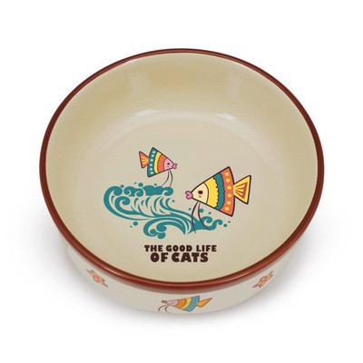 Bol cu aplicatie pentru pisici