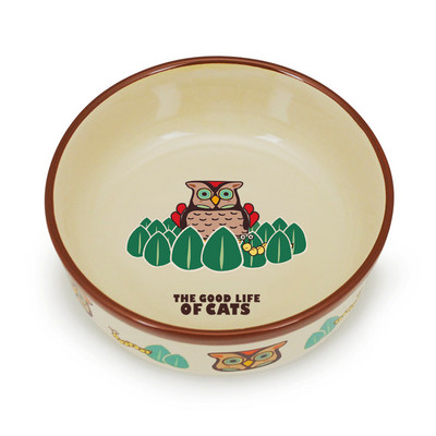 Bol cu aplicatie pentru pisici