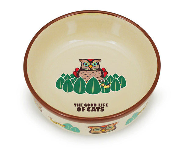 Bol cu aplicatie pentru pisici