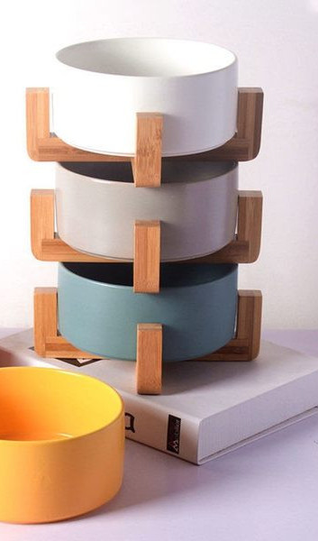 Bol din ceramică pentru hrană pentru pisici cu sau fără tampon