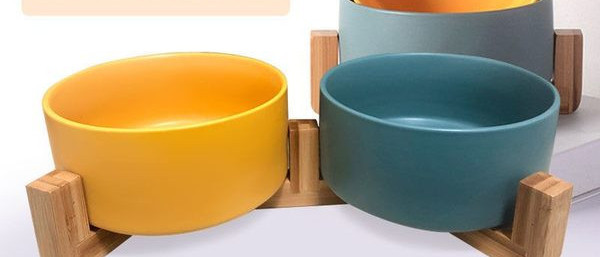 Bol din ceramică pentru hrană pentru pisici cu sau fără tampon