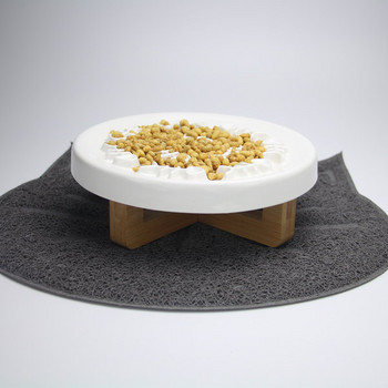 Керамична кръгла купа за бавно хранене