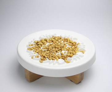 Керамична кръгла купа за бавно хранене