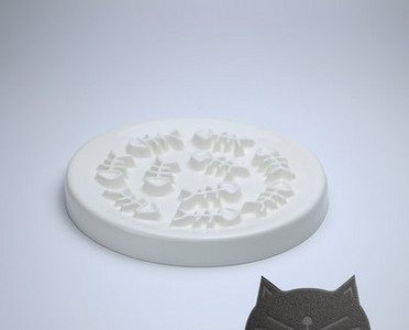 Керамична кръгла купа за бавно хранене