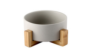 Κεραμικό μπολ με ή χωρίς ξύλινη βάση
