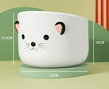 Keraamiline kauss kassitoidu jaoks