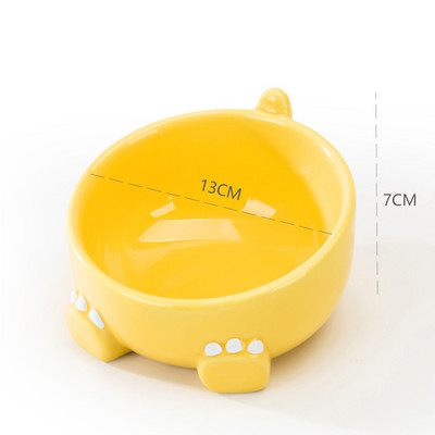 Okrugla keramička posuda za mačju hranu