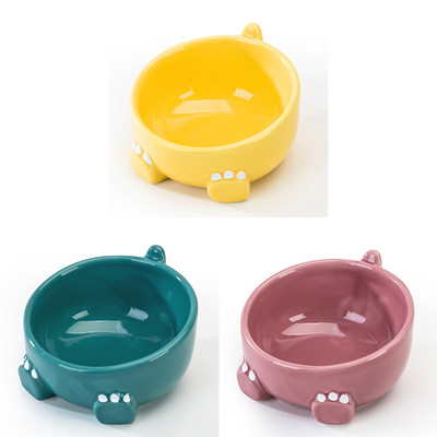 Okrugla keramička posuda za mačju hranu